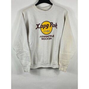 Vintage FOTL Hard Rock Cafe Moscow Pullover Sweatshirt XL Made in USA F200